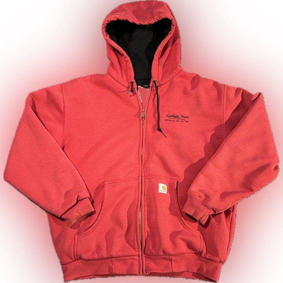 Carhartt Other - Vintage Carhartt HTF Red J149 INR Large Regular Thermal Lined Full Zip Oversized